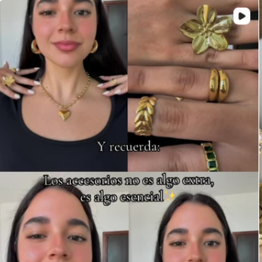 Accesorios dorados en tendencia