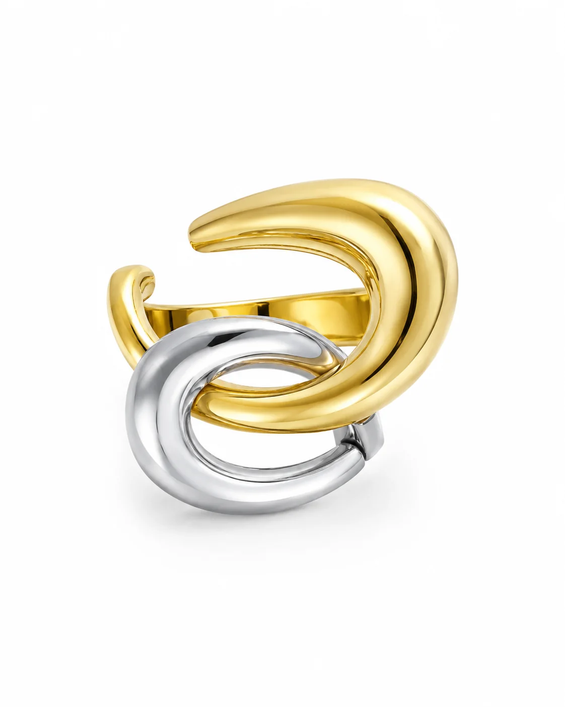 Anillo ajustable bicolor (ACERO INOXIDABLE)