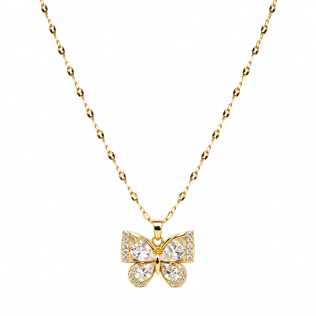Collar mariposa en acero inoxidable