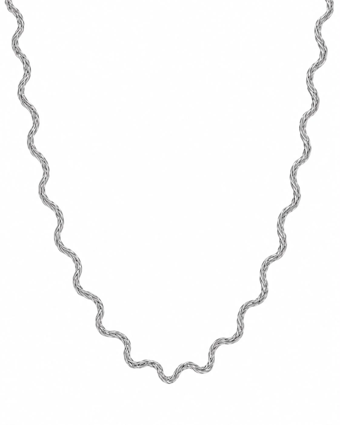 collar elegante estilo moderno plateado