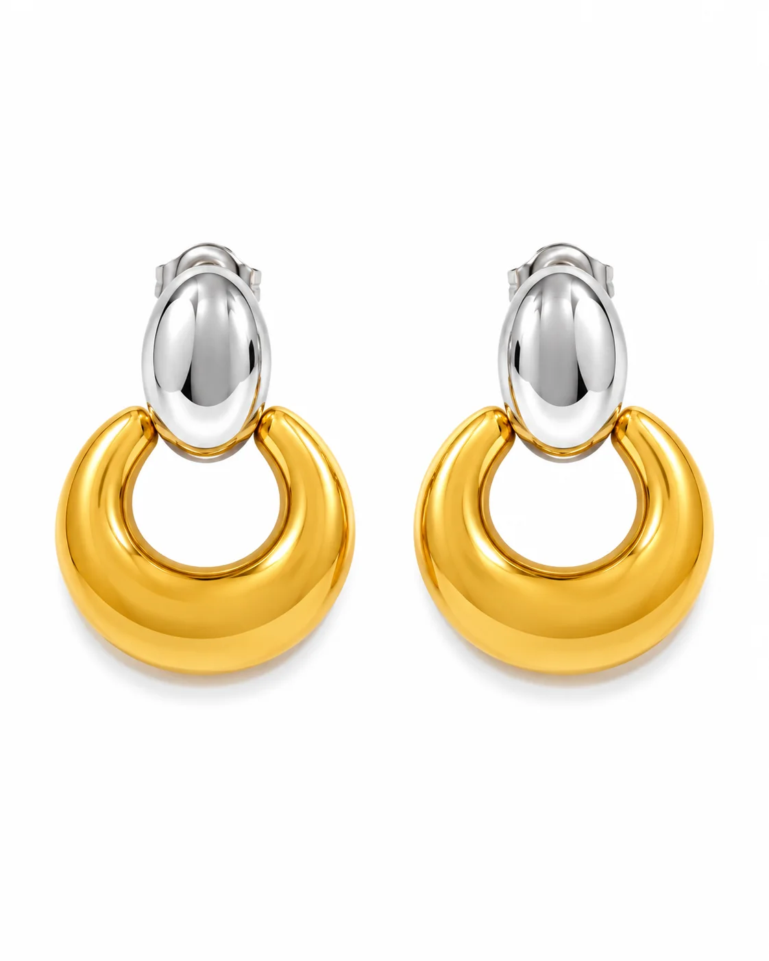 aretes geometricos bicolor