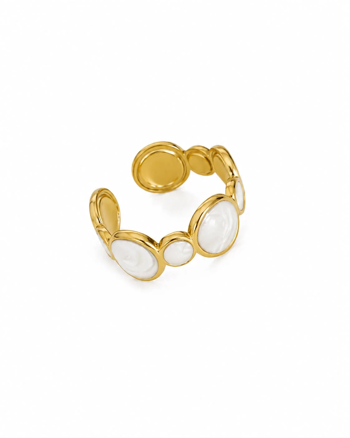 Anillo de circulos geometrico