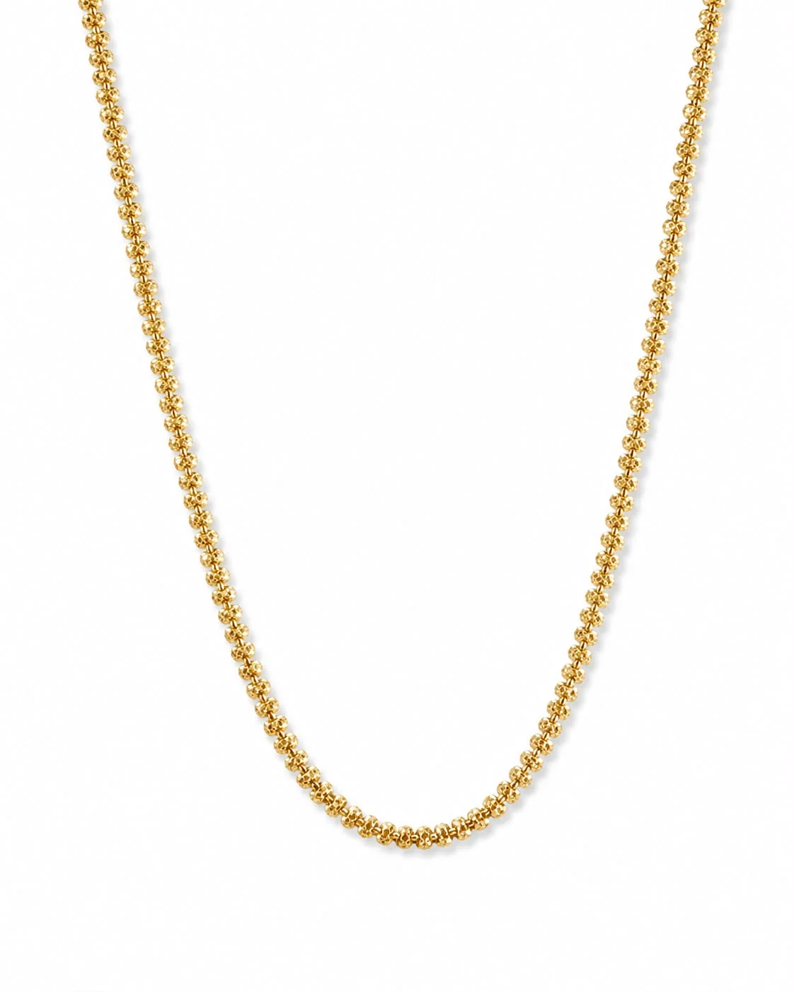 Collar brillante dorado