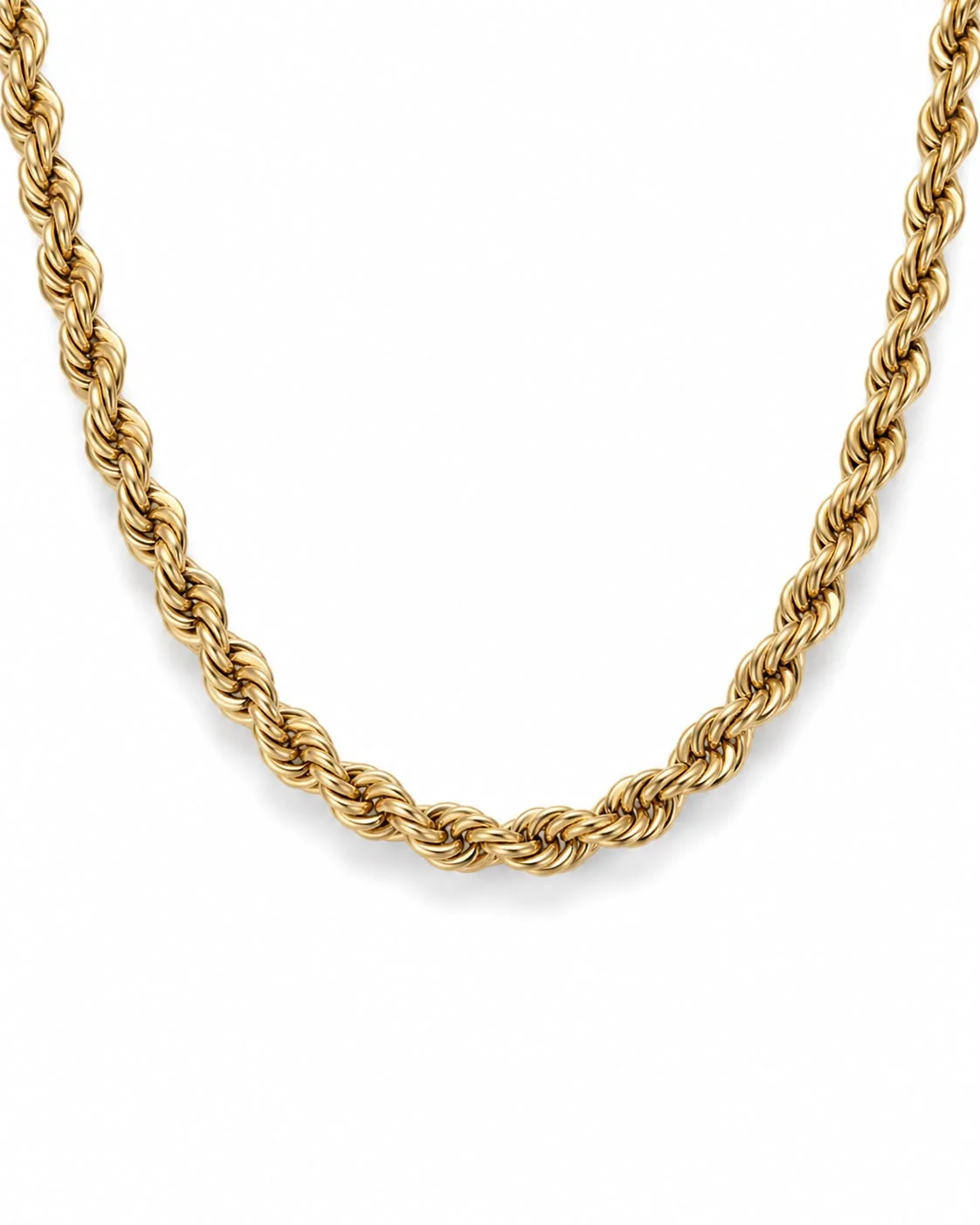 Collar cordon chino grueso dorado