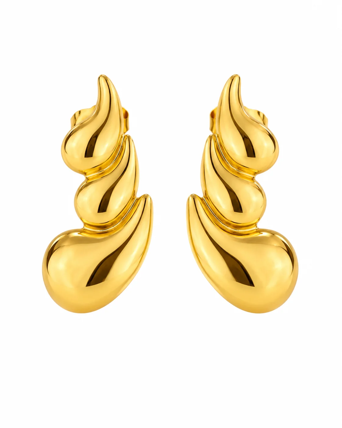 Arete de gotas triple