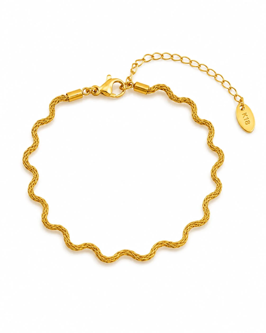 Pulsera elegante estilo moderno dorada