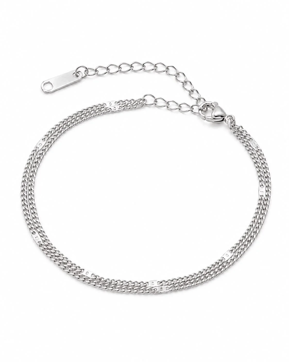Pulsera sencilla plateada