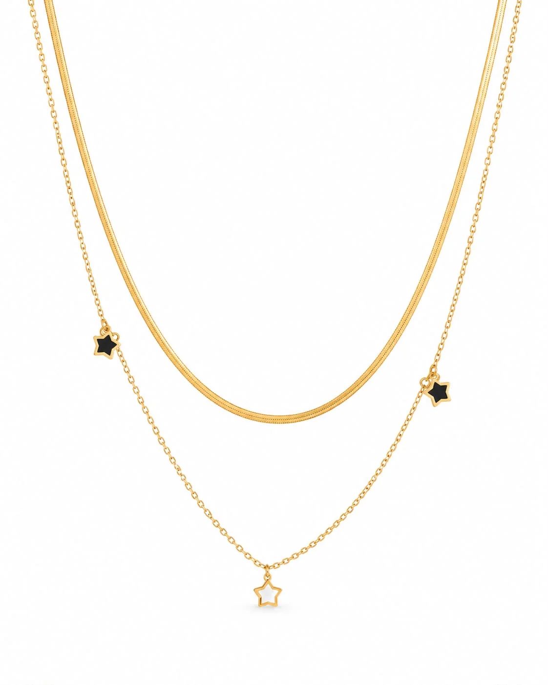 Collar doble de estrellas
