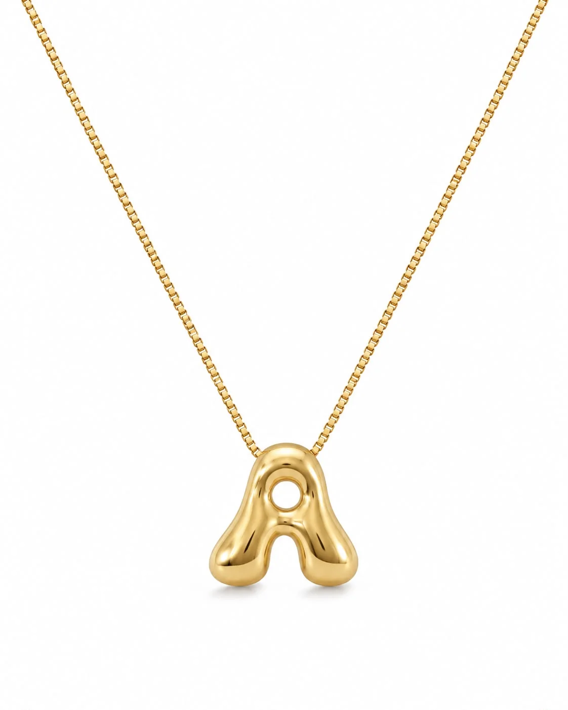Collar Inicial A Bubble