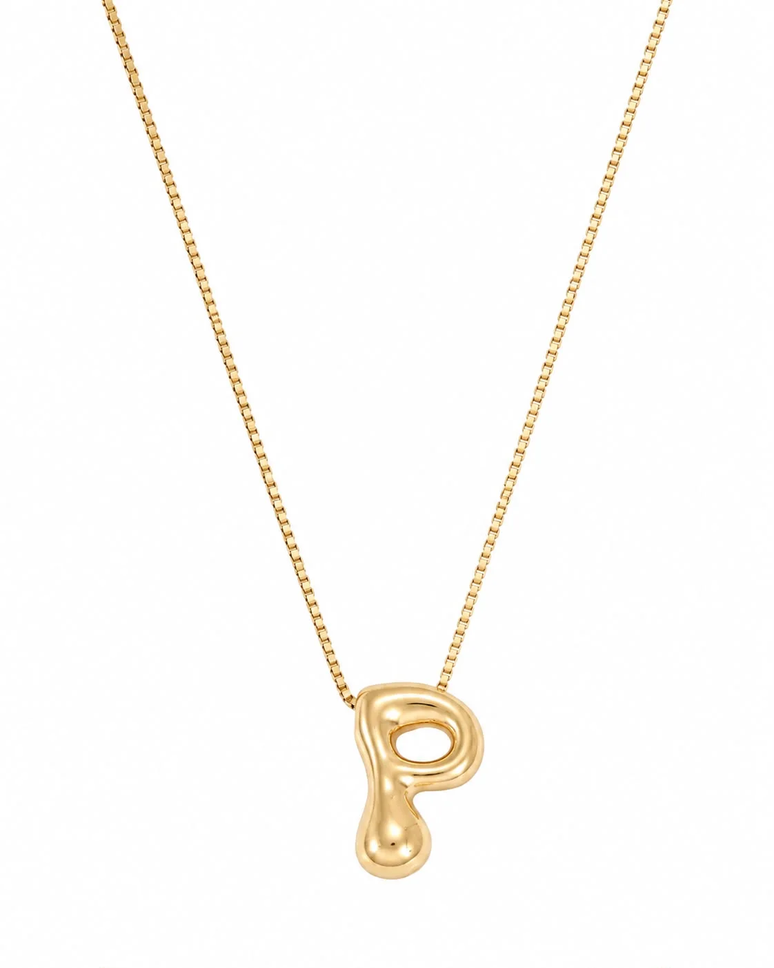 Collar Inicial P Bubble