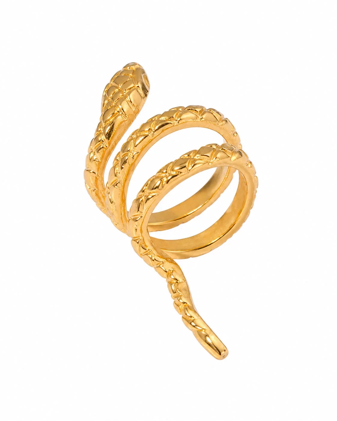 Ear Cuff de serpiente dorada