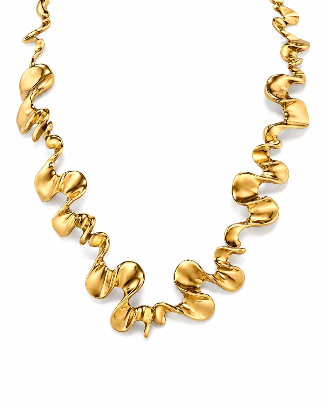 Collar Escultural Dorado