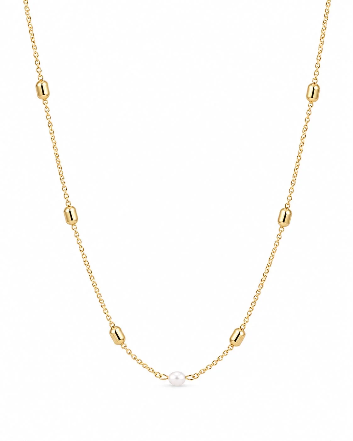 Collar Perla Minimal Dorado