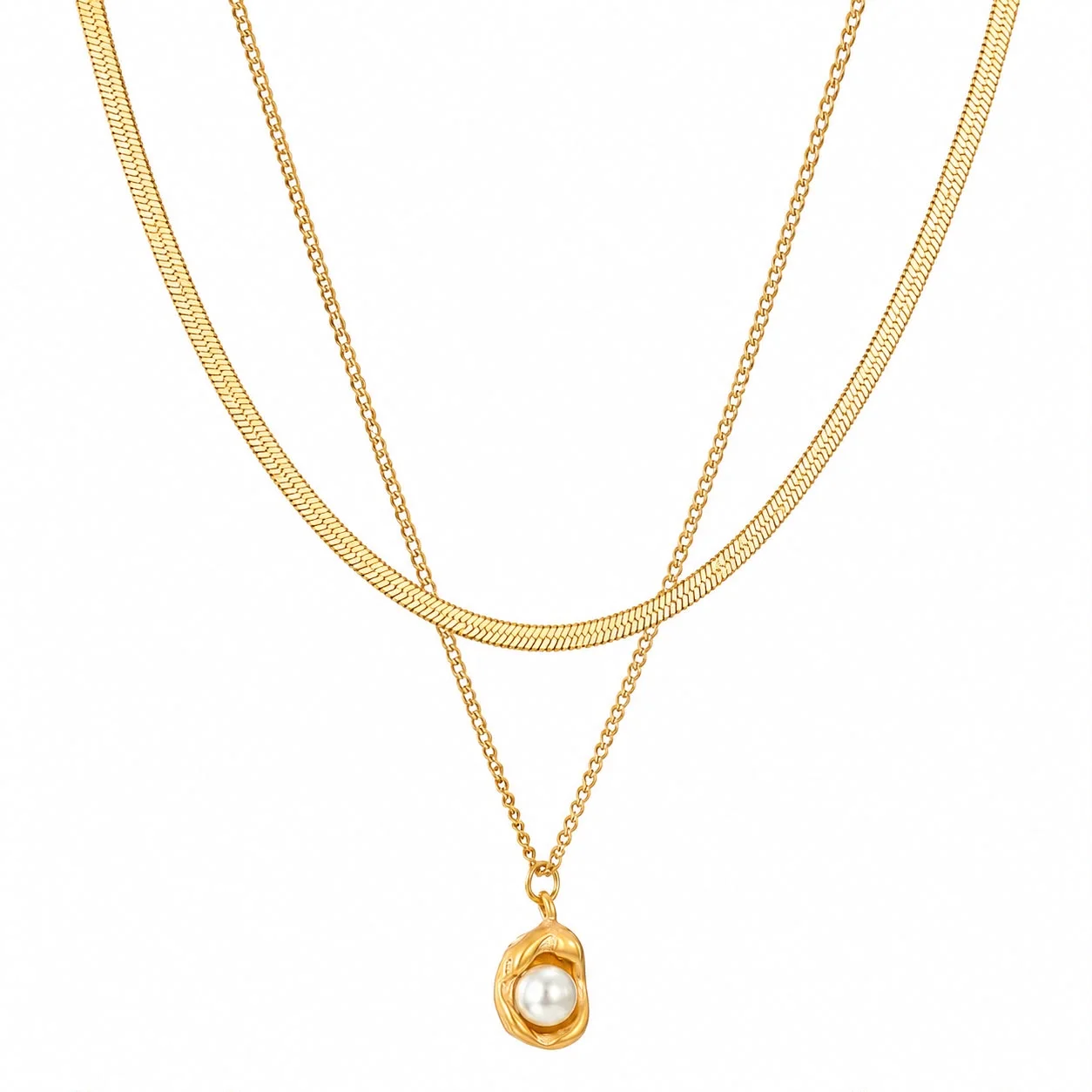 Collares dobles en conjunto guisante 2in1