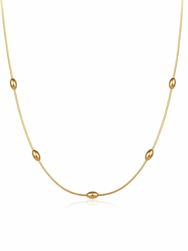 Collar De guisantes dorados