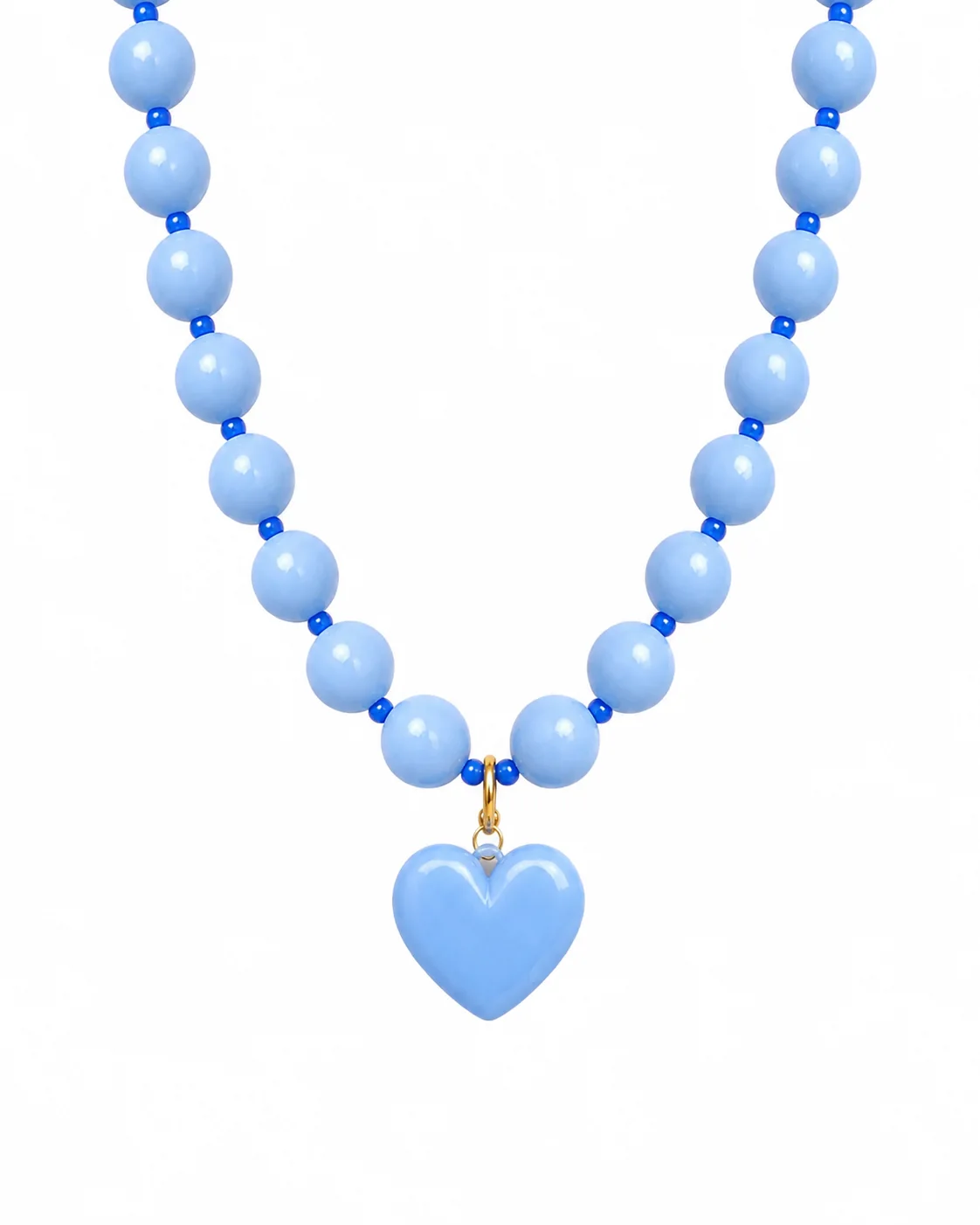 Collar de chicle Azul Dije