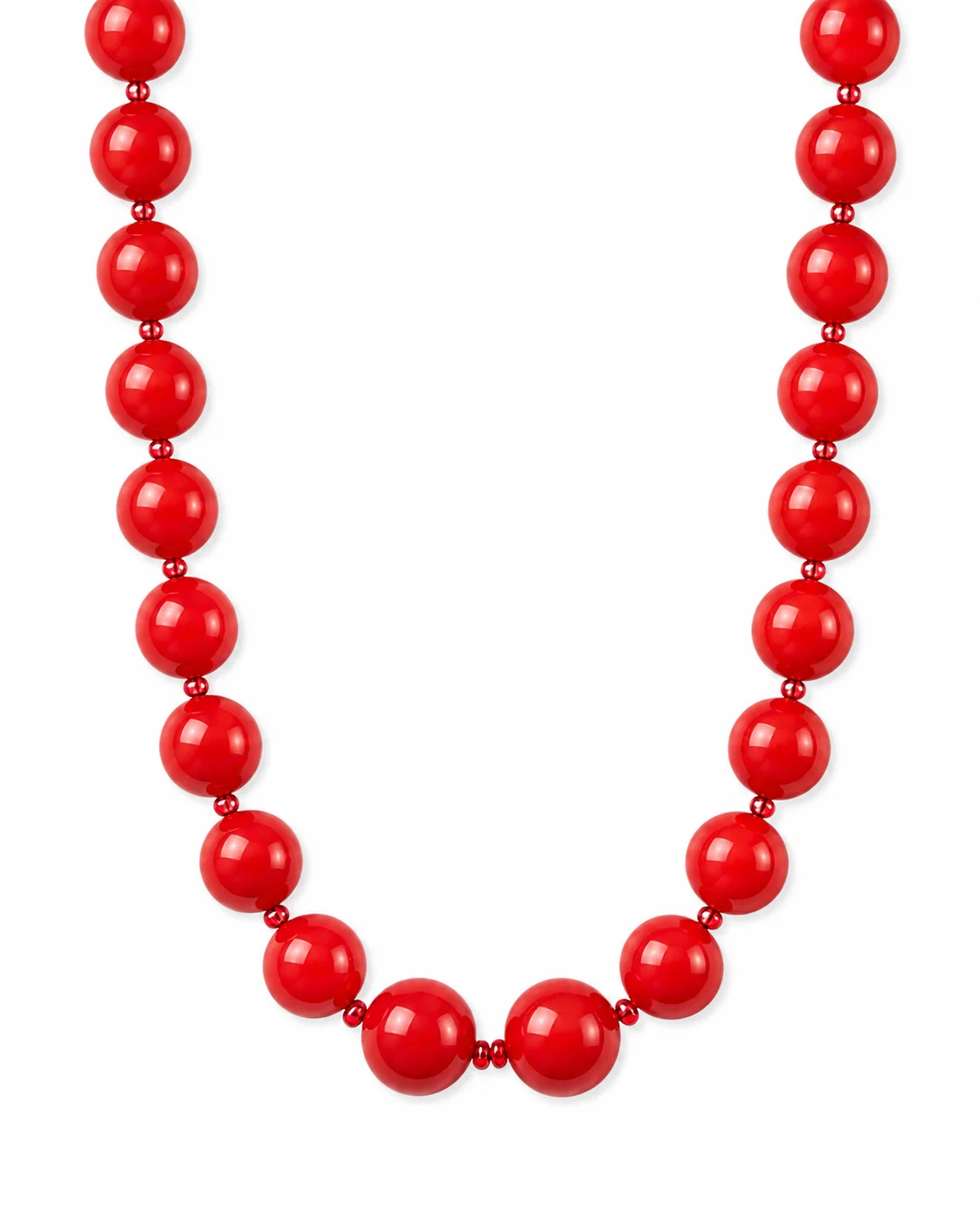 Collar de chicle rojo