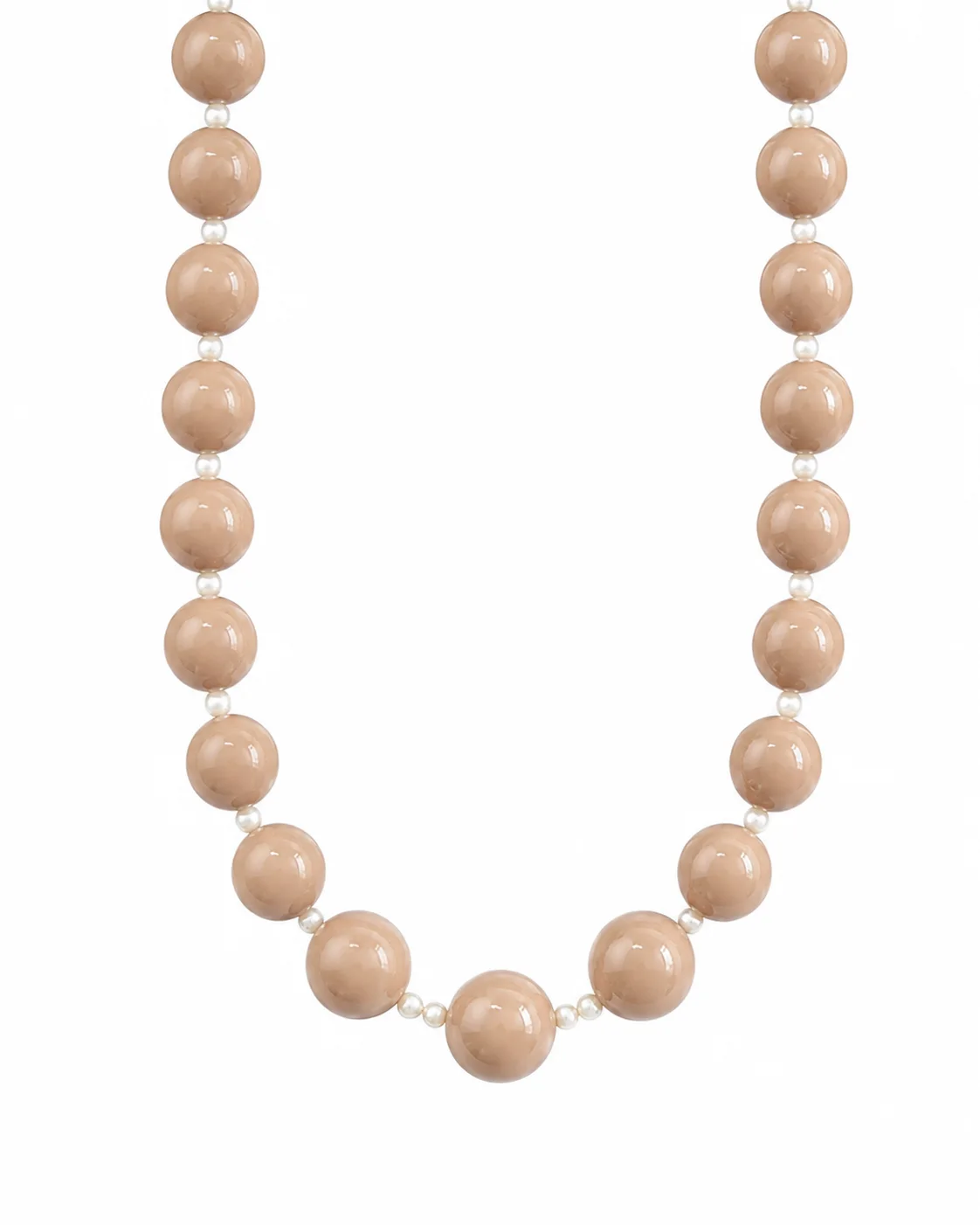 Collar de chicle marrón claro