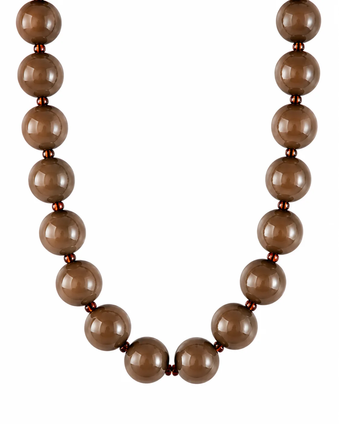 Collar de chicle marrón mocha