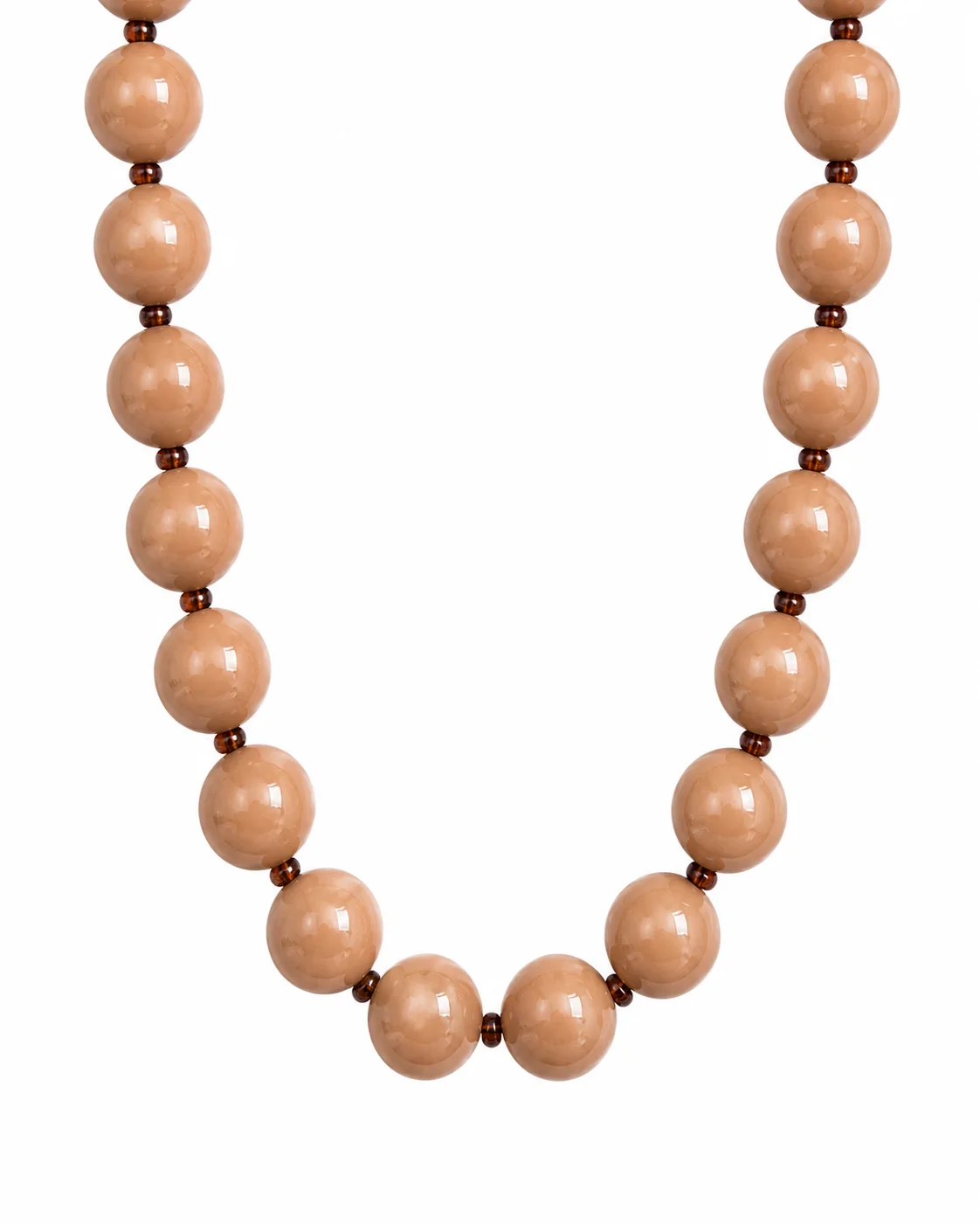 Collar chicle marrón intermedio